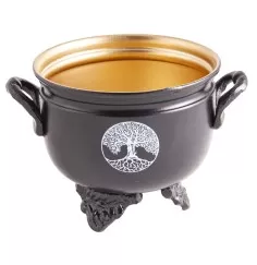 Räuchergefäß - Hexenkessel - Caldron Lebensbaum ca. 10x8,5cm