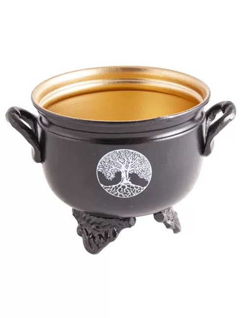 Räuchergefäß - Hexenkessel - Caldron Lebensbaum ca. 10x8,5cm