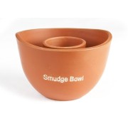 Smudge Bowl Ständer aus Ton, in teracotta ca. 13 cm