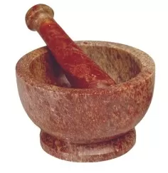Mörser aus Speckstein mit passendem Speckstein-Stößel ca. 10x6cm