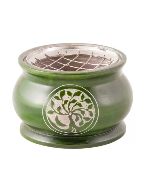 Räuchergefäß mit Netz - Yggdrasil grün
