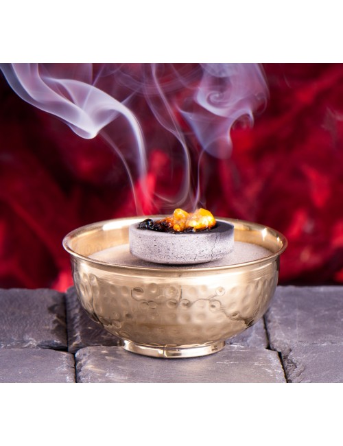 Räucherschale - Messing gehämmert  ca.11x5cm