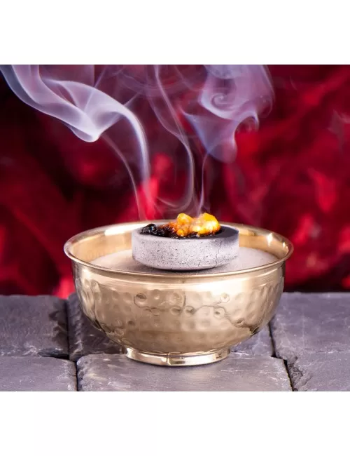 Räucherschale - Messing gehämmert ca.11x5cm