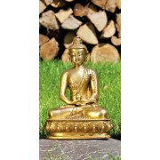 Statue - Buddha Amithaba, Messing, ca. 20 cm