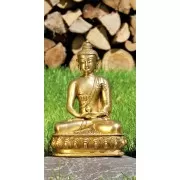Statue - Buddha Amithaba, Messing, ca. 20 cm