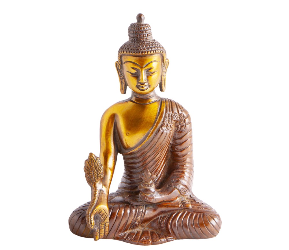 Statue - Buddha - Messing ca. 16 cm