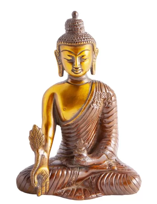 Statue - Buddha - Messing ca. 16 cm