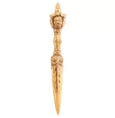 Phurba - Dämonendolch groß, aus Messing ca. 22 cm