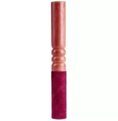 Klangstab aus Holz mit Leder - für Kristallklangschalen - klein ca. 19cm
