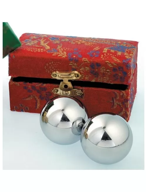 Klangkugeln - silberfarben