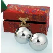 Klangkugeln - silberfarben