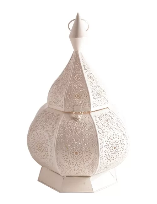 Orientalische Laterne - Wunderlampe - weiß ca. 39 x 29 cm