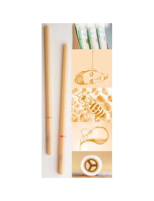 Pd- Nature - Ohrkerzen neutral - 10 er Pack - Länge ca. 22 cm