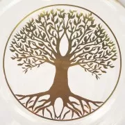Vitalkaraffe - Aladin - mit Lebensbaum Symbol gold - 1,3 L inkl. Stöpsel