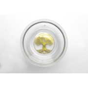 Mythos Glas - mit Lebensbaum Symbol gold - 6er Set