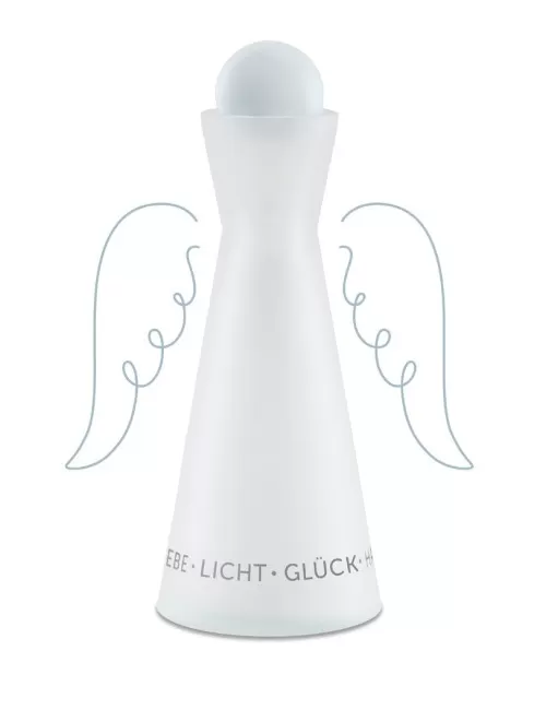 Angel´s Choice Karaffe- mit weißer Glaskugel Deckel - 1L ca. 25,5 cm