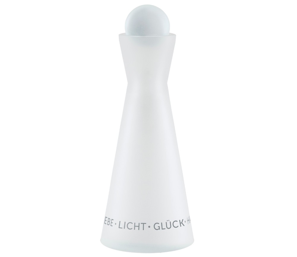 Angel´s Choice Karaffe-  mit weißer Glaskugel Deckel - 1L ca. 25,5 cm