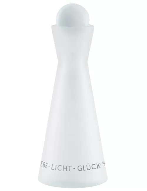 Angel´s Choice Karaffe- mit weißer Glaskugel Deckel - 1L ca. 25,5 cm