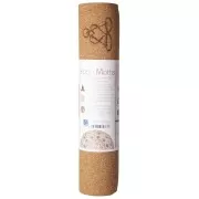 Yogamatte aus Kork mit Blume des Lebens - 6 mm - mit TPE ecofriendly Lage