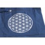 Yoga Tasche mit Blume des Lebens blau