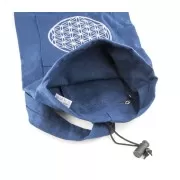 Yoga Tasche 75 cm - mit Blume des Lebens blau