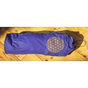 Yoga Tasche 75 cm - mit Blume des Lebens lila