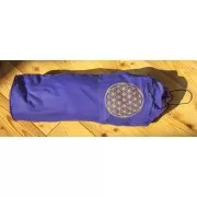 Yoga Tasche 75 cm - mit Blume des Lebens lila