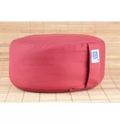 Zen Kissen, rot - mit Kapok gefüllt 30 x 15 cm
