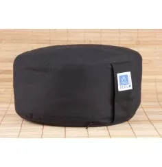 Zen Kissen, schwarz - mit Kapok gefüllt 30 x 15 cm
