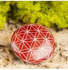 Handschmeichler Lebensblume, orange - aus Speckstein