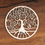 Yggdrasil aus Holz 8 cm - 5 er Pack