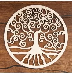Yggdrasil aus Holz 18 cm - 3 er Pack