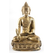 Statue - Buddha Medizin, Messing, ca. 20 cm