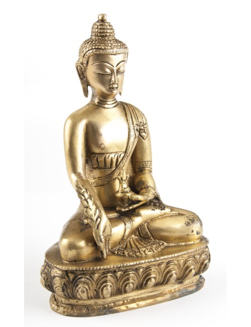 Statue - Buddha Medizin, Messing, ca. 20 cm