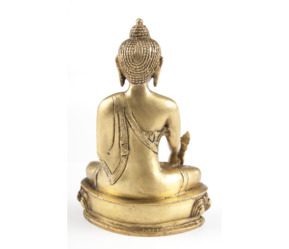 Statue - Buddha Medizin, Messing, ca. 20 cm