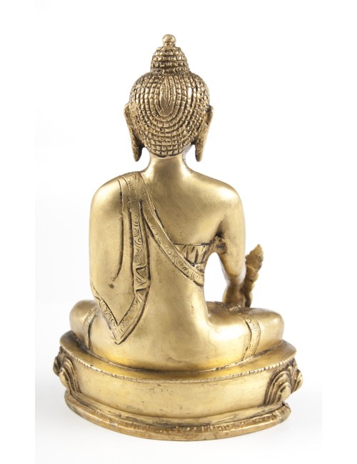 Statue - Buddha Medizin, Messing, ca. 20 cm