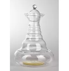 Vitalkaraffe - Golden Alladin - mit Stöpsel 1,3 l - mit goldener Blume des Lebens