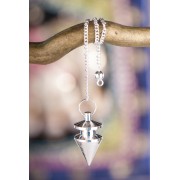 Pendel - Arakpendel, Messing versilbert