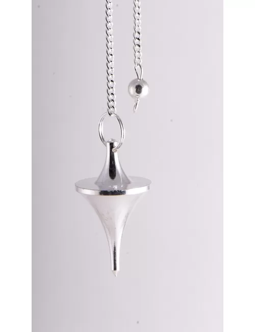 Pendel - Trichterpendel, Messing versilbert