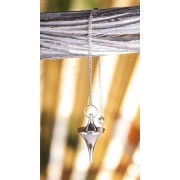 Pendel - Trichterpendel, Messing versilbert