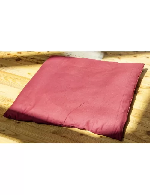 Meditations Matte weinrot mit Baumwolle gefüllt, 75x75x10cm