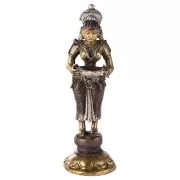 Statue - Lakshmi - stehend Messing ca.14 cm