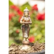 Statue - Lakshmi - stehend Messing ca.14 cm