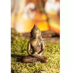 Statue - Amitabha Dhyani Buddha, Messing ca. 8 cm