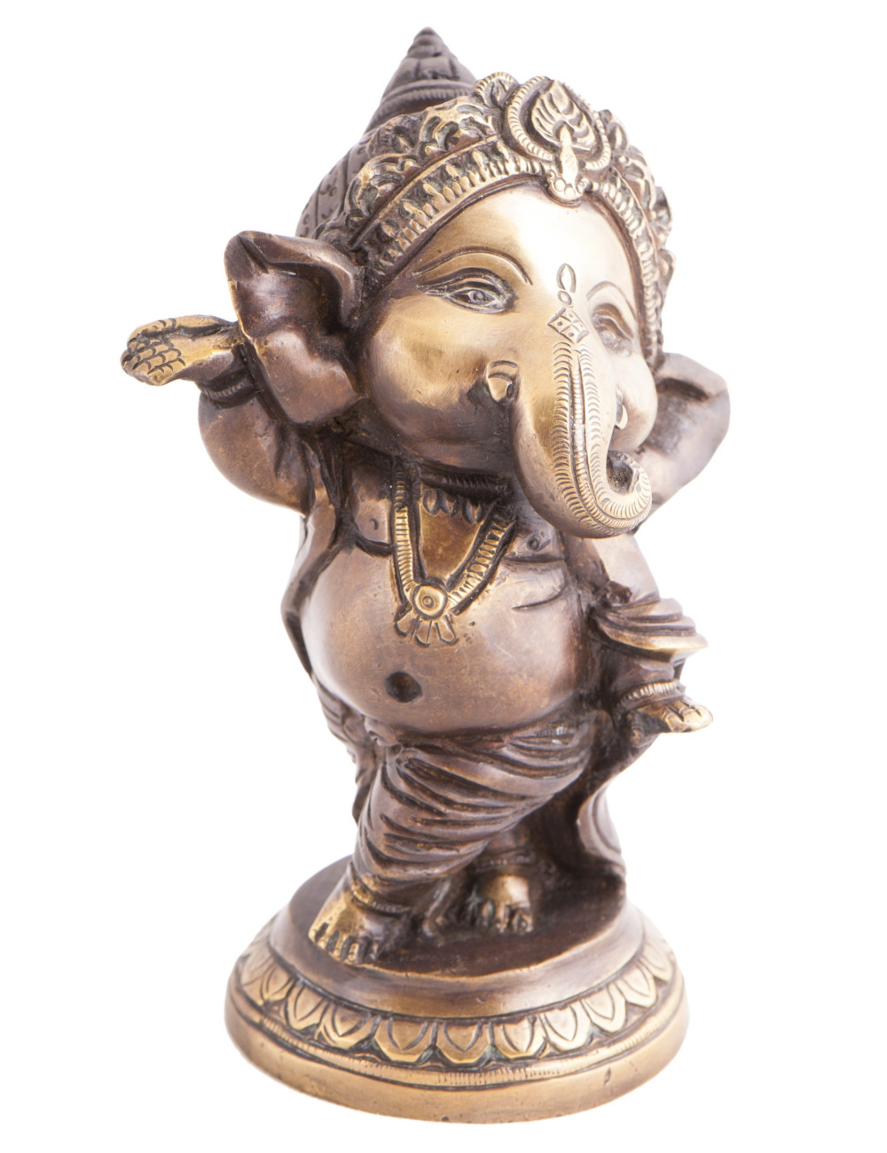 Statue - Baby Ganesha -aus Messing ca. 12,5 cm