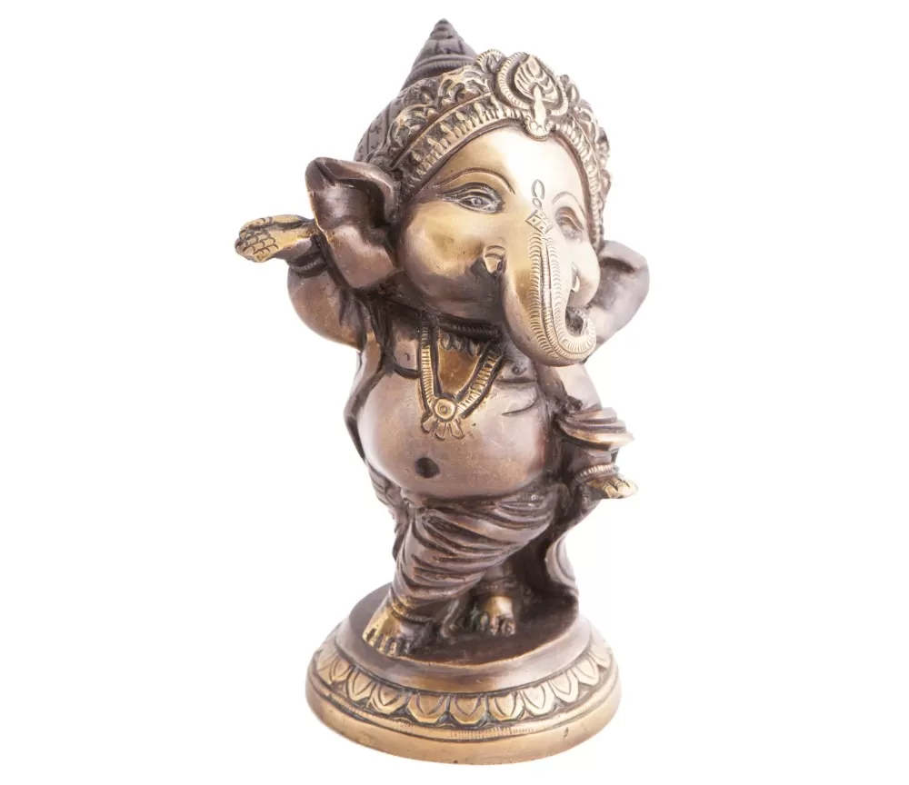 Statue - Baby Ganesha -aus Messing ca. 12,5 cm