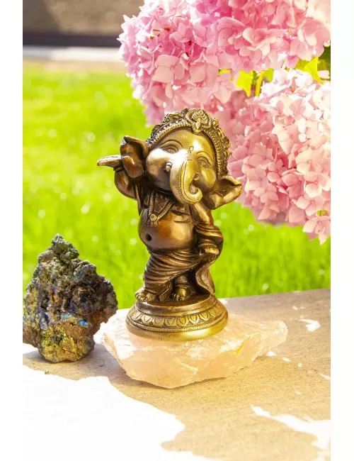 Statue - Baby Ganesha -aus Messing ca. 12,5 cm
