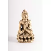 Statue - Miniaturfigur Medizinbuddha - Messing - ca. 3 cm