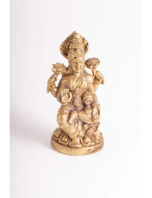 Statue - Miniaturfigur Lakshmi - Messing ca. 3 cm