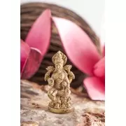 Statue - Miniaturfigur Lakshmi - Messing ca. 3 cm